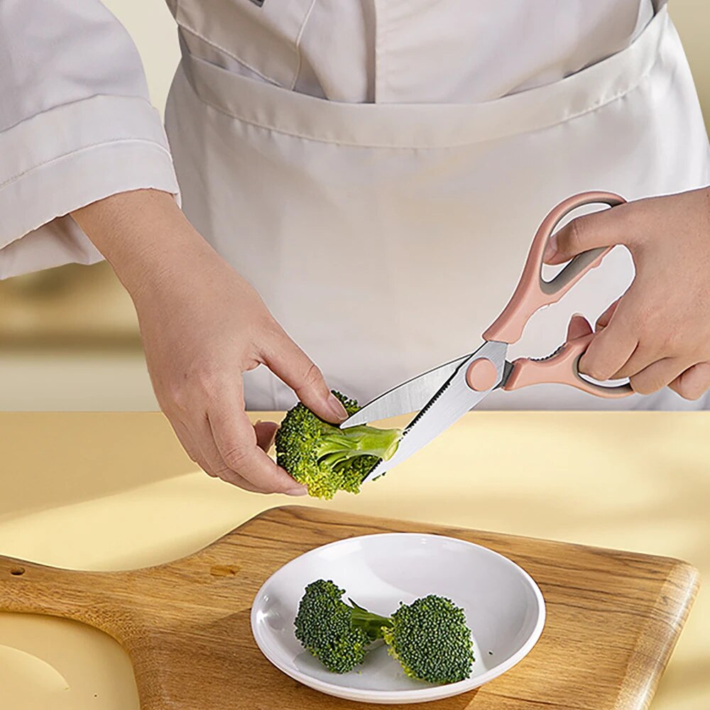 Stainless Steel Household Kitc - Baby Food Scissors ulasan dan harga