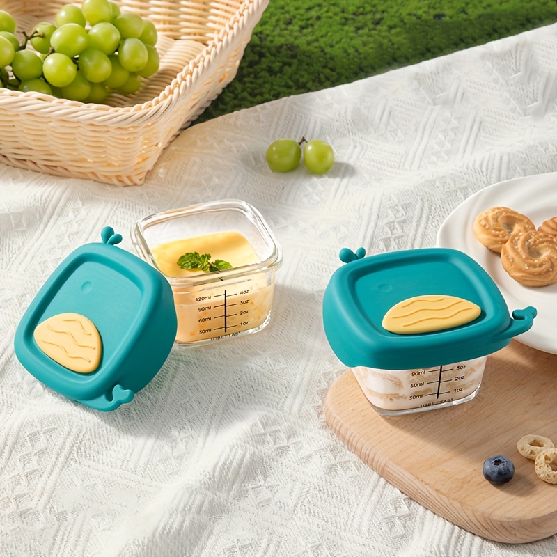 120/180ml Glass Baby Food Cont - Baby Food Jars With Lids ulasan dan harga