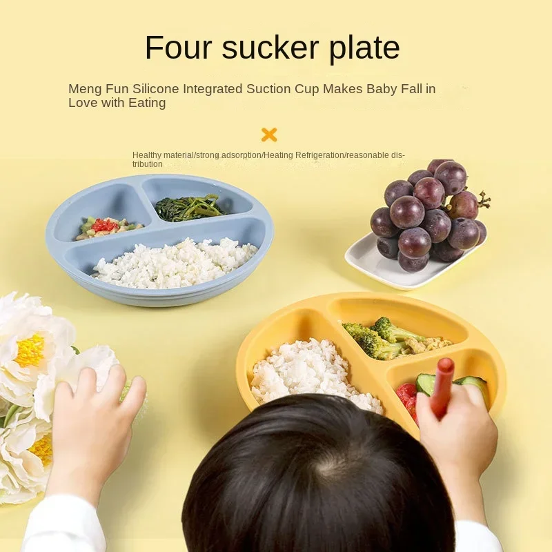 3Pcs Silicone Baby Feeding Set - Baby Food Jars With Lids ulasan dan harga